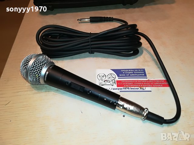 SHURE+CABLE-ВНОС GERMANY 0402231935, снимка 3 - Микрофони - 39555400