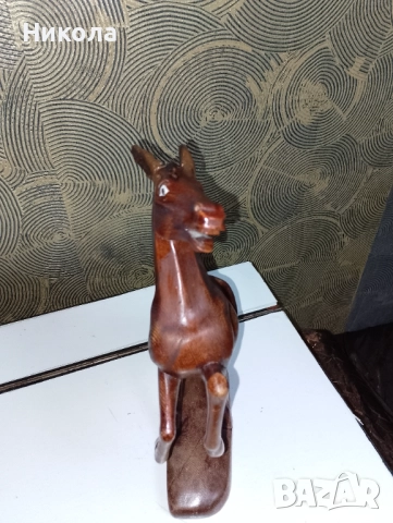 Дърворезбован орел-52см, рогове за вино с поставка, снимка 15 - Декорация за дома - 49700937