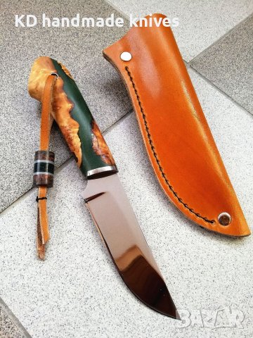 Ръчно изработен ловен нож от марка KD handmade knives ловни ножове, снимка 2 - Ловно оръжие - 39892122