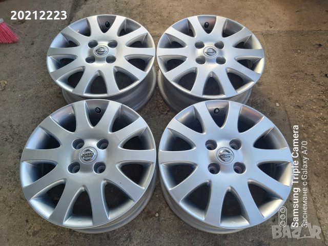 4 броя алуминиеви джанти за Nissan Almera 16, снимка 2 - Гуми и джанти - 34684333