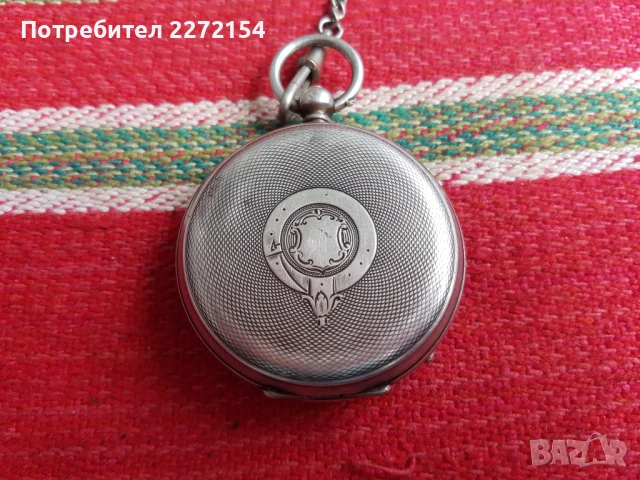 Сребърен джобен часовник KENDALL and DENT, снимка 3 - Антикварни и старинни предмети - 51114669