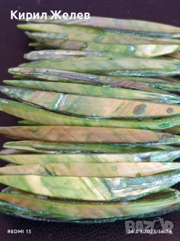 Дамска гривна Кралски седеф разтеглива преобладаващ зелен цвят уникално красива 51367, снимка 4 - Гривни - 51823177