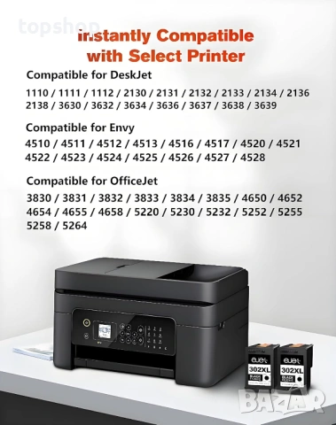 ЧИСТО НОВИ, ЗАПЕЧАТАНИ Комплект 2 бр. Черно мастило HP 302XL ( EJET 302XL ) – Капацитет 750 страници, снимка 2 - Консумативи за принтери - 53276914