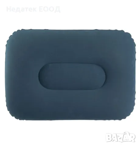 Надуваема кадифена възглавница Bestway, Син, 42x26x10см.