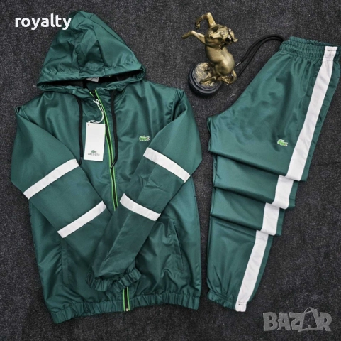 Lacoste Зелен Мъжки Екип Шушляк 