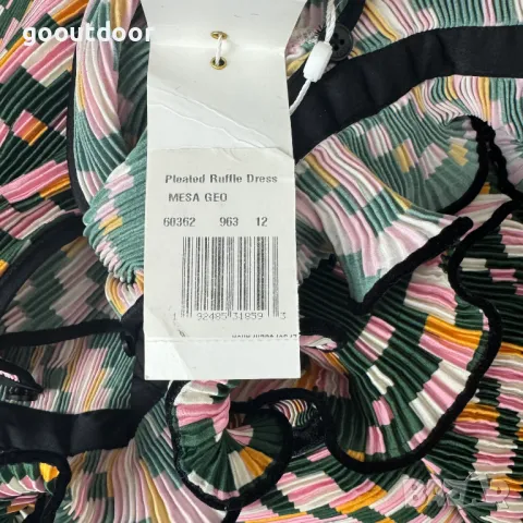 Tory Burch плисирана рокля с волани (US12), снимка 10 - Рокли - 48021509