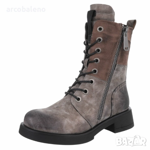 Дамски боти с връзки, 6цвята , снимка 2 - Дамски боти - 51763003