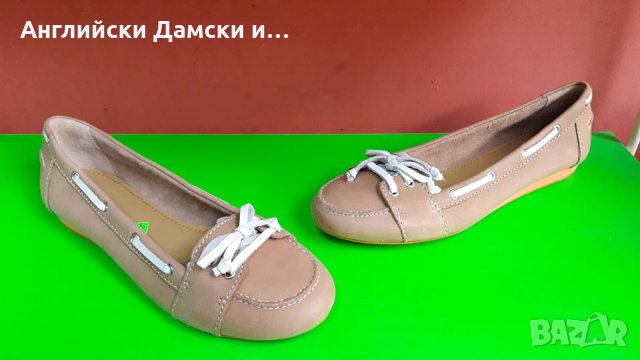Английски дамски обувки естествена кожа, снимка 1 - Дамски ежедневни обувки - 28740912
