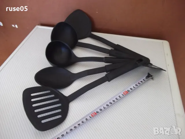 Комплект от 5 бр. прибора за готвене, снимка 3 - Прибори за хранене, готвене и сервиране - 50337415