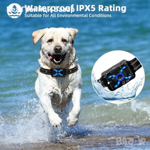Нов Водоустойчив нашийник каишка за кучета против лай USB зареждане , снимка 3 - За кучета - 43102690