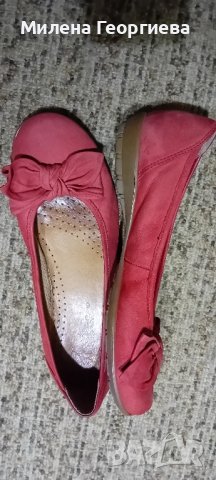 Червени обувки GABOR, н.39, снимка 2 - Дамски ежедневни обувки - 43114066
