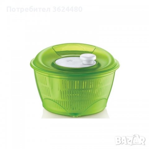 Уред за измиване и отцеждане на зелена салата и листни зеленчуци, снимка 8 - Прибори за хранене, готвене и сервиране - 40040199