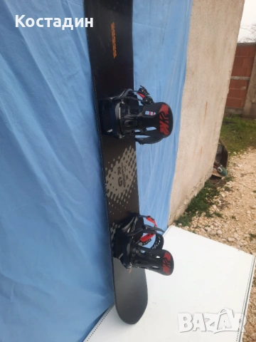 Сноуборд  K2 Raygun 156см.  с автомати, снимка 7 - Зимни спортове - 53358158