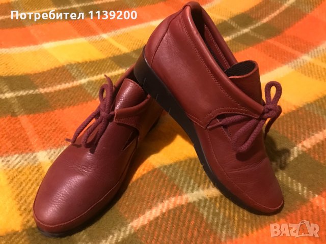 Luxat пролет есен френски обувки естествена кожа бордо удобни 38 , снимка 2 - Дамски ежедневни обувки - 34865635