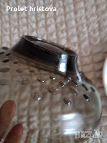 Красива стъклена фруктиера, снимка 3 - Аксесоари за кухня - 38824853