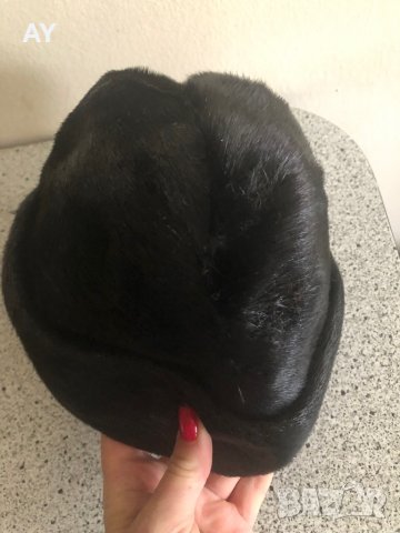 Дамска шапка естествен косъм пони, снимка 2 - Шапки - 34943128