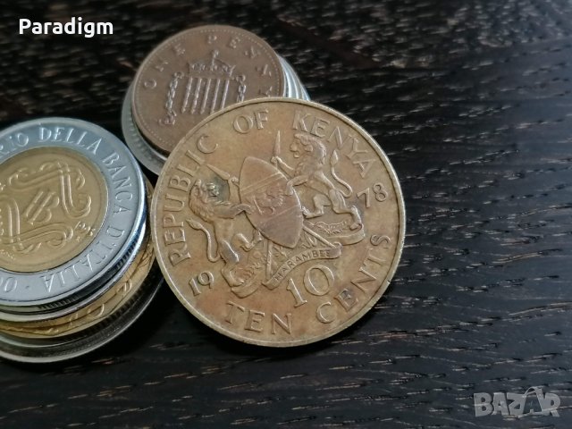 Монета - Кения - 10 цента | 1978г.