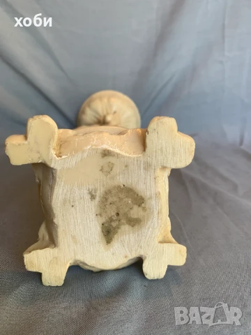 китайска гейша и щъркел - облегнати на стъбло на лотос , снимка 8 - Антикварни и старинни предмети - 51083822