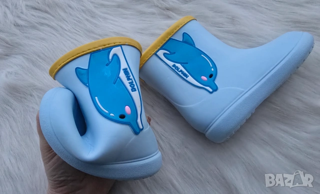 Детски боси гумени ботуши №22 - НОВИ, снимка 4 - Бебешки боти и ботуши - 53507820