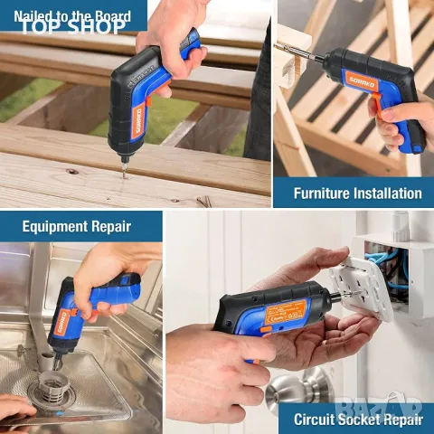 Акумулаторна отвертка SORAKO 4V 6Nm, снимка 3 - Винтоверти - 48511497