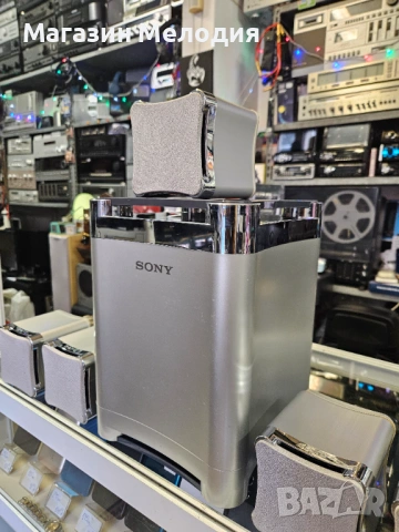 Комплект колони за домашно кино с бас каса SONY В отлично техническо и визуално състояние., снимка 8 - Ресийвъри, усилватели, смесителни пултове - 47832002