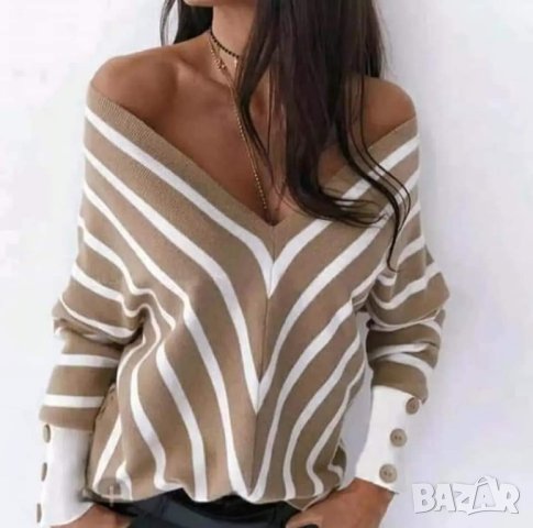 Ефектна блуза , снимка 1 - Блузи с дълъг ръкав и пуловери - 43715349