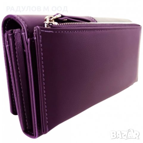 Дамски кожен портфейл двуцветен /7216/, снимка 6 - Портфейли, портмонета - 43359354