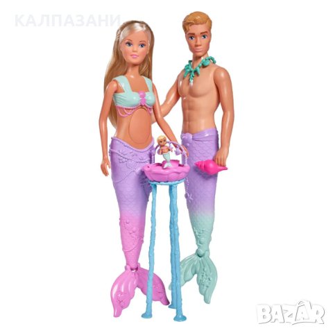 Steffi Love Семейство русалки 105733524, снимка 3 - Кукли - 43199911