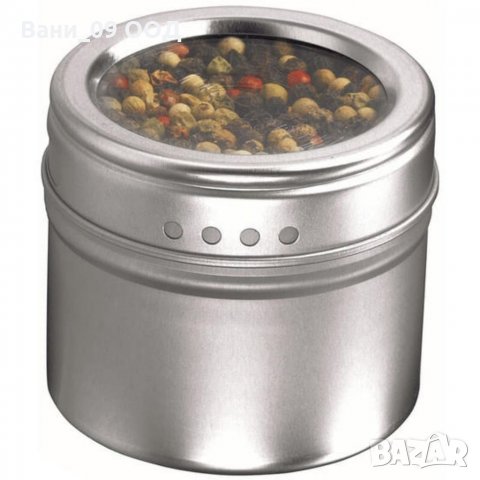 Сет канистерчета за подправки с магнитна стойка, снимка 7 - Аксесоари за кухня - 34763286
