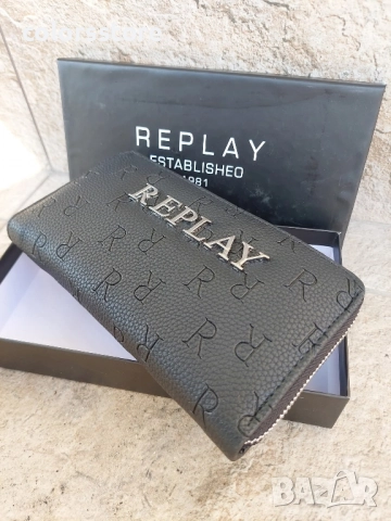 Черно портмоне Replay код SG50u, снимка 5 - Портфейли, портмонета - 52046663