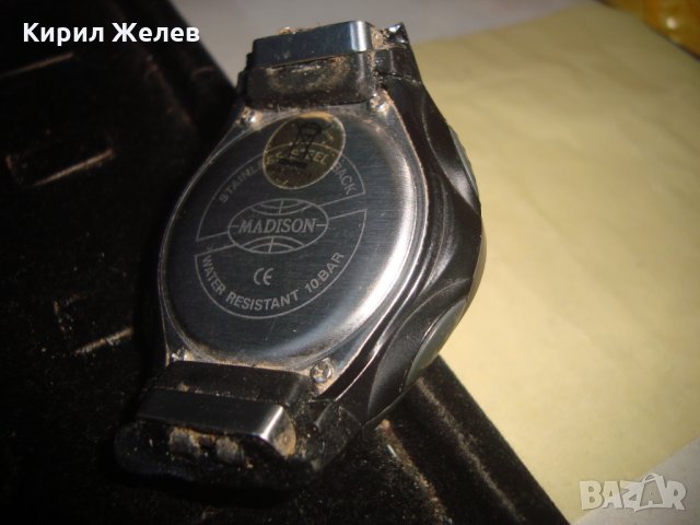 MADISON МАРКОВ ВИНТИДЖ ЕЛЕКТРОНЕН СТАР ЧАСОВНИК 54321, снимка 5 - Мъжки - 32649533