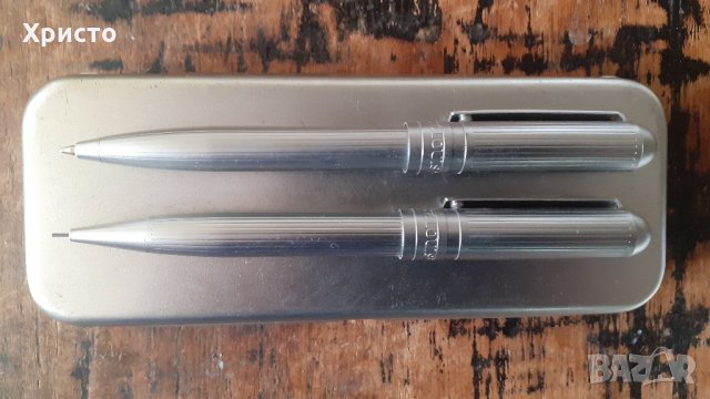 химикалка и молив метални и масивни в метална кутия, снимка 5 - Ученически пособия, канцеларски материали - 27354234