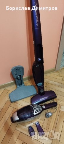 Акумулаторна вертикална прахосмукачка Electrolux 2в1, снимка 6 - Прахосмукачки - 43707232