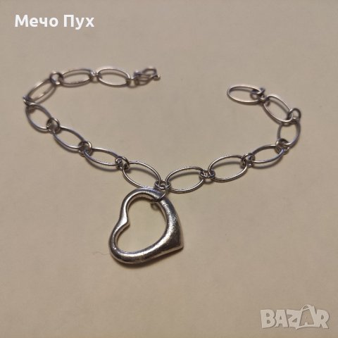 Сребърна гривна (226), снимка 7 - Гривни - 43690377