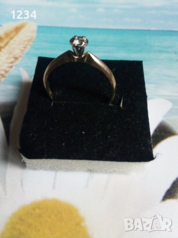 Златен пръстен с диамант • Онлайн Обяви • Цени — Bazar.bg