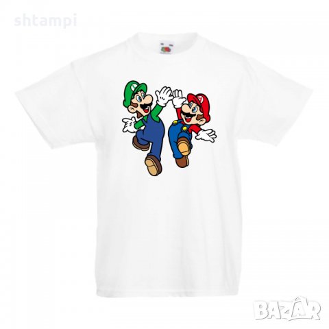 Детска тениска Супер Марио Mario & Luigi High Five