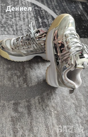 FILA Оригинални маратонки - 38 EUR - Дамски маратонки Fila Disruptor low, Silver,