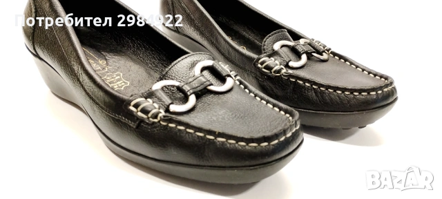 Страхотни кожени дамски обувки Естествена кожа неупотребявани, снимка 3 - Дамски ежедневни обувки - 53449346