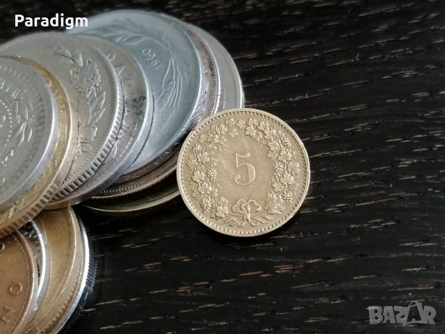Монета - Швейцария - 5 рапен | 1982г.