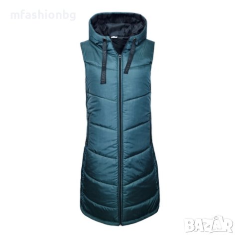 Дамски, Дълги елеци с качулка, вече до 5XL, снимка 4 - Елеци - 34960477