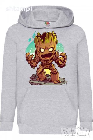 Детски Суитчър/Суитшърт Marvel Groot 2,Игра,Подарък,Изненада,Забавление,Рожден Ден, снимка 2 - Детски анцузи и суичери - 38325018