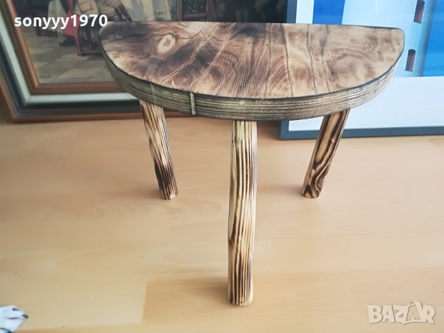 РЕТРО СТОЛЧЕ-3 КРАКА-full HD АНТИК, снимка 8 - Колекции - 28216805