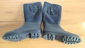 Нови ботуши с каучукова подметка и крачоли от дънкова материя - деним, снимка 17