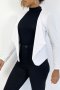 Дамско сако (блейзър) с ревер и джобове с цип, 3цвята - 024, снимка 9
