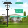 Соларна лампа против комари за открито – комплект 2 броя с UV защита и декоративно осветление, снимка 4