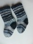 шарени плетени чорапи ходило 10, конч 12, снимка 1 - Бебешки чорапи - 39306620
