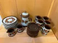 Керамика ръчно рисуван сервиз vintage 70's SCHRAMBERG, снимка 3