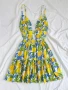 Лятна рокля с лимони и флорален принт 🌿🍋, снимка 3