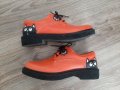 Дамски обувки с котенца оранжеви ежедневни, снимка 6