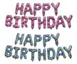 Балони Мики Мини Маус Happy Birthday рожден ден розов син надпис за рожден ден парти декор, снимка 1
